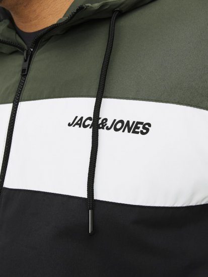 Jack & Jones RUSH Bomber Jacket with Hood Green - Μπουφάν - Aνδρικά μπουφαν μεγάλα μεγέθη