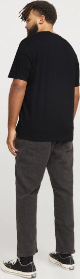 Jack & Jones LEGACY BLOCKING T-Shirt Black - Μακό μπλουζάκια - Aνδρικά μπλουζεσ μεγάλα μεγέθη
