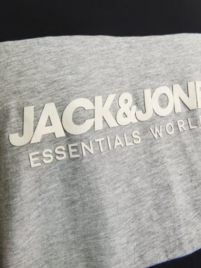 Jack & Jones LEGACY BLOCKING T-Shirt Black - Μακό μπλουζάκια - Aνδρικά μπλουζεσ μεγάλα μεγέθη