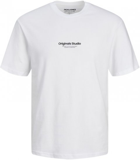 Jack & Jones ESTERBRO T-Shirt Bright White - Μακό μπλουζάκια - Aνδρικά μπλουζεσ μεγάλα μεγέθη
