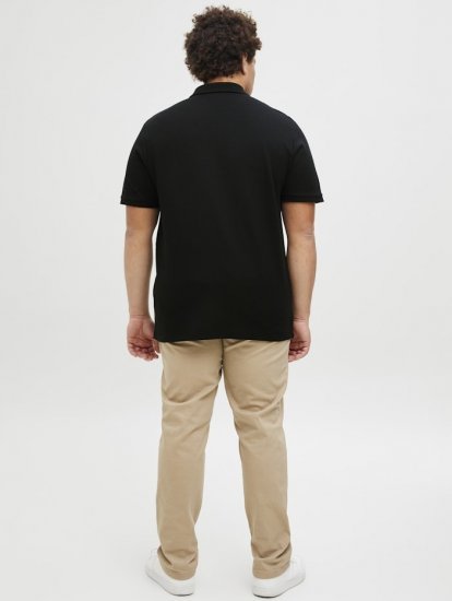 Jack & Jones AUSTIN CLASSIC Polo Black - Πόλο μπλουζάκια - Aνδρικά μπλουζακια πολο μεγάλα μεγέθη