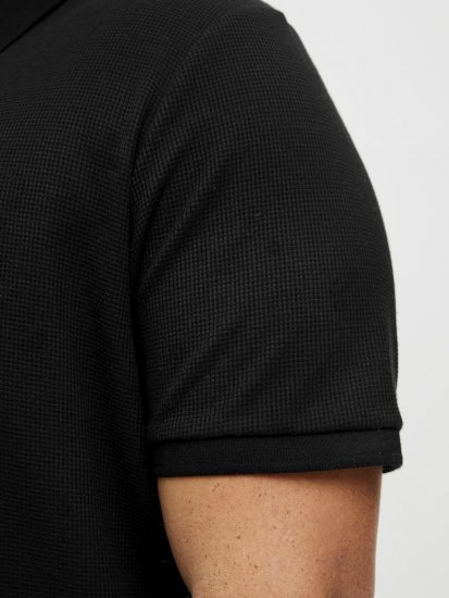Jack & Jones AUSTIN CLASSIC Polo Black - Πόλο μπλουζάκια - Aνδρικά μπλουζακια πολο μεγάλα μεγέθη