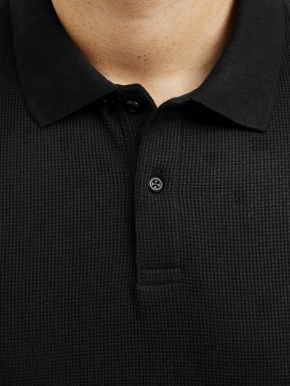Jack & Jones AUSTIN CLASSIC Polo Black - Πόλο μπλουζάκια - Aνδρικά μπλουζακια πολο μεγάλα μεγέθη