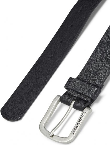 Jack & Jones HARRY Belt Black - Ζώνες - Ανδρικές ζώνες μεγάλα μεγέθη