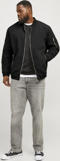 Jack & Jones RUSH Bomber Jacket Black - Μπουφάν - Aνδρικά μπουφαν μεγάλα μεγέθη