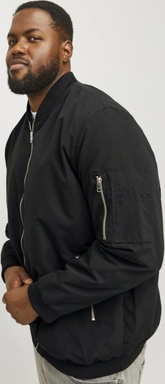 Jack & Jones RUSH Bomber Jacket Black - Μπουφάν - Aνδρικά μπουφαν μεγάλα μεγέθη