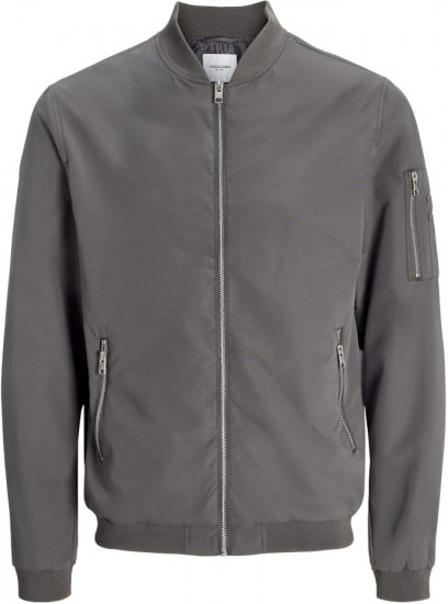 Jack & Jones RUSH Bomber Jacket Grey - Μπουφάν - Aνδρικά μπουφαν μεγάλα μεγέθη