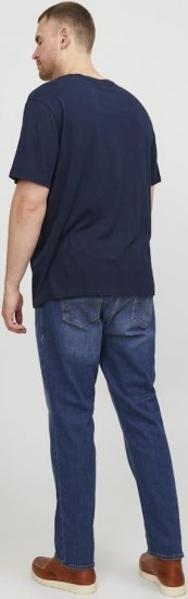 Jack & Jones CORP Logo T-Shirt Navy Blazer - Μακό μπλουζάκια - Aνδρικά μπλουζεσ μεγάλα μεγέθη