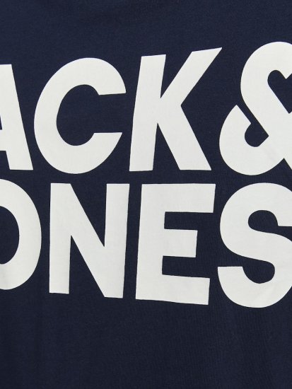 Jack & Jones CORP Logo T-Shirt Navy Blazer - Μακό μπλουζάκια - Aνδρικά μπλουζεσ μεγάλα μεγέθη