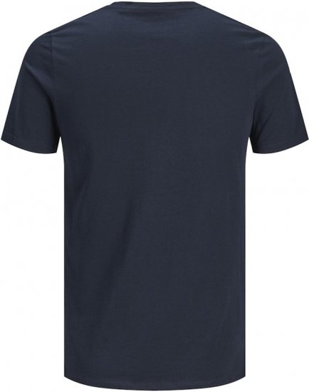 Jack & Jones CORP Logo T-Shirt Navy Blazer - Μακό μπλουζάκια - Aνδρικά μπλουζεσ μεγάλα μεγέθη