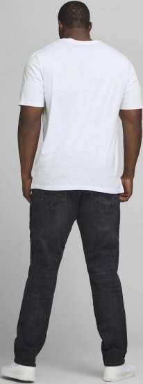 Jack & Jones JJECORP LOGO T-Shirt White - Μακό μπλουζάκια - Aνδρικά μπλουζεσ μεγάλα μεγέθη