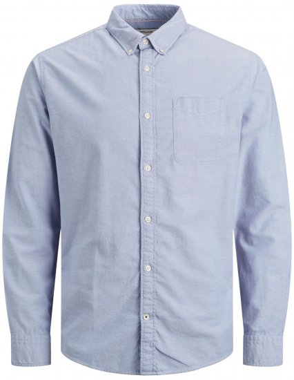 Jack & Jones OXFORD LS Shirt Cashmere Blue - Πουκάμισα - Aνδρικά πουκαμισα μεγαλα μεγάλα μεγέθη