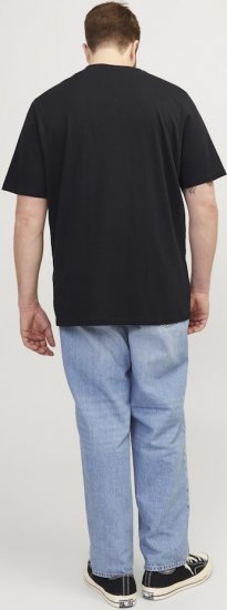 Jack & Jones Corp Logo Crew Neck T-Shirt Black - Μακό μπλουζάκια - Aνδρικά μπλουζεσ μεγάλα μεγέθη