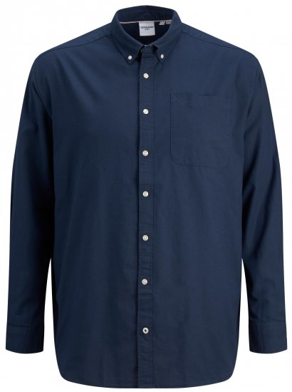 Jack & Jones OXFORD LS Shirt Navy Blazer - Πουκάμισα - Aνδρικά πουκαμισα μεγαλα μεγάλα μεγέθη