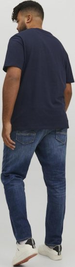 Jack & Jones CORP Logo T-Shirt Navy/PLAY 4 - Μακό μπλουζάκια - Aνδρικά μπλουζεσ μεγάλα μεγέθη