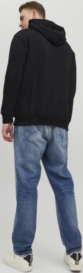 Jack & Jones CORP LOGO PLAY 4 Print Hoodie Black - φούτερ/Φούτερ με κουκούλα - φούτερ/Φούτερ με κουκούλα ανδρικά μεγάλα μεγέθη 