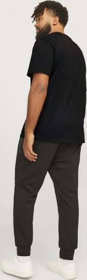 Jack & Jones CORP Logo T-Shirt Black - Μακό μπλουζάκια - Aνδρικά μπλουζεσ μεγάλα μεγέθη
