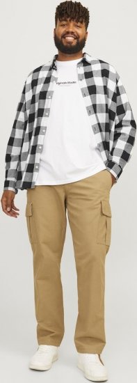 Jack & Jones Gingham L/S Shirt Whisper White - Πουκάμισα - Aνδρικά πουκαμισα μεγαλα μεγάλα μεγέθη