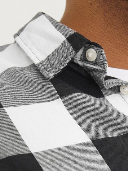 Jack & Jones Gingham L/S Shirt Whisper White - Πουκάμισα - Aνδρικά πουκαμισα μεγαλα μεγάλα μεγέθη