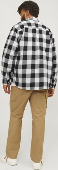 Jack & Jones Gingham L/S Shirt Whisper White - Πουκάμισα - Aνδρικά πουκαμισα μεγαλα μεγάλα μεγέθη