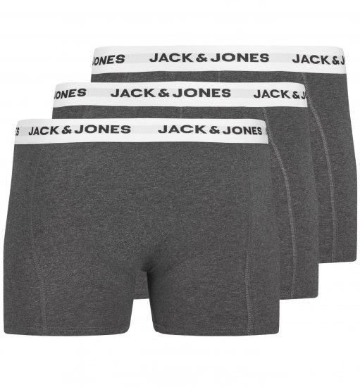 Jack & Jones JACBASIC Boxers 3-pack Grey - Εσώρουχα/Μαγιό - Aνδρικά Εσώρουχα μεγάλα μεγέθη