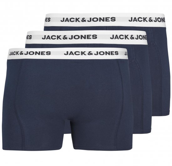 Jack & Jones JACBASIC Boxers 3-pack Navy - Εσώρουχα/Μαγιό - Aνδρικά Εσώρουχα μεγάλα μεγέθη