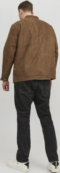 Jack & Jones Rocky Urban Rider Leather Jacket Brown - Μπουφάν - Aνδρικά μπουφαν μεγάλα μεγέθη
