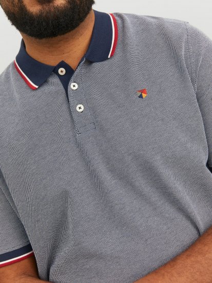 Jack & Jones JPRWINBLU Poloshirt Mood Indigo - Πόλο μπλουζάκια - Aνδρικά μπλουζακια πολο μεγάλα μεγέθη