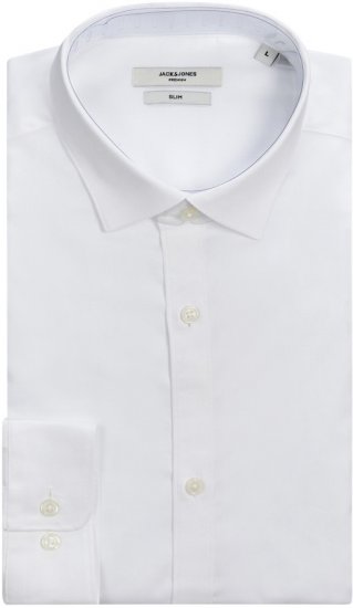 Jack & Jones CARDIFF Dress Shirt White - Πουκάμισα - Aνδρικά πουκαμισα μεγαλα μεγάλα μεγέθη