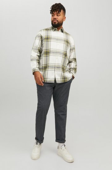 Jack & Jones JORJOSHUA Checked Shirt Dusty Olive - Πουκάμισα - Aνδρικά πουκαμισα μεγαλα μεγάλα μεγέθη