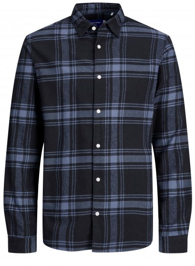Jack & Jones JORJOSHUA Checked Shirt Navy - Πουκάμισα - Aνδρικά πουκαμισα μεγαλα μεγάλα μεγέθη