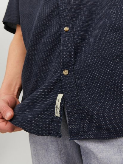 Jack & Jones JORABEL Casual Shirt Navy - Πουκάμισα - Aνδρικά πουκαμισα μεγαλα μεγάλα μεγέθη
