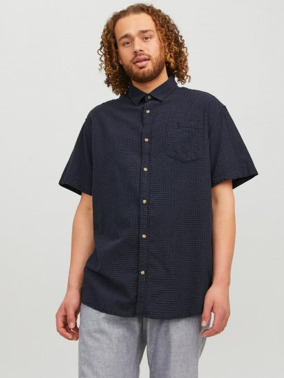 Jack & Jones JORABEL Casual Shirt Navy - Πουκάμισα - Aνδρικά πουκαμισα μεγαλα μεγάλα μεγέθη