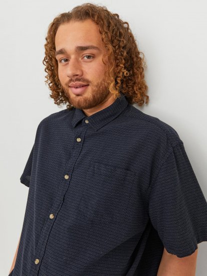 Jack & Jones JORABEL Casual Shirt Navy - Πουκάμισα - Aνδρικά πουκαμισα μεγαλα μεγάλα μεγέθη