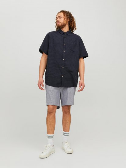 Jack & Jones JORABEL Casual Shirt Navy - Πουκάμισα - Aνδρικά πουκαμισα μεγαλα μεγάλα μεγέθη
