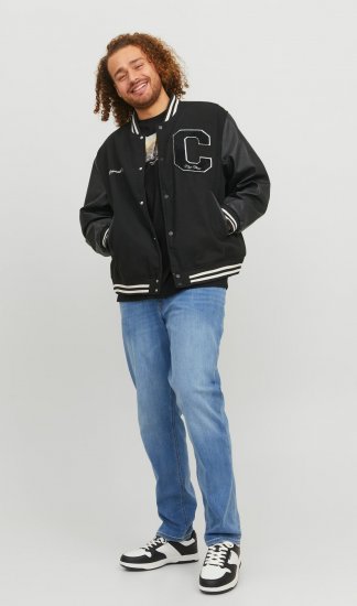 Jack & Jones JORCOLLEGE Bomber Jacket Black - Μπουφάν - Aνδρικά μπουφαν μεγάλα μεγέθη