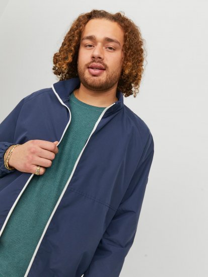 Jack & Jones JORLUKE Light Bomber Jacket Navy - Μπουφάν - Aνδρικά μπουφαν μεγάλα μεγέθη