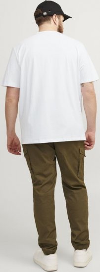 Jack & Jones PAULOS T-Shirt White - Μακό μπλουζάκια - Aνδρικά μπλουζεσ μεγάλα μεγέθη
