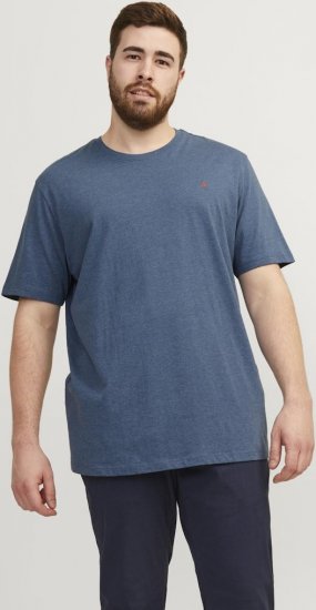 Jack & Jones PAULOS T-Shirt Denim Blue - Μακό μπλουζάκια - Aνδρικά μπλουζεσ μεγάλα μεγέθη