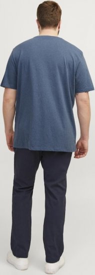 Jack & Jones PAULOS T-Shirt Denim Blue - Μακό μπλουζάκια - Aνδρικά μπλουζεσ μεγάλα μεγέθη