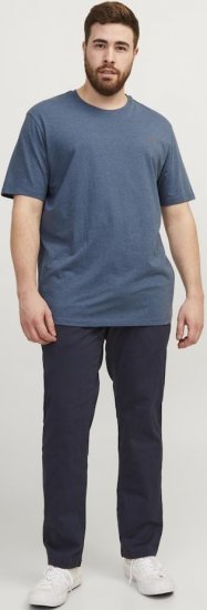 Jack & Jones PAULOS T-Shirt Denim Blue - Μακό μπλουζάκια - Aνδρικά μπλουζεσ μεγάλα μεγέθη