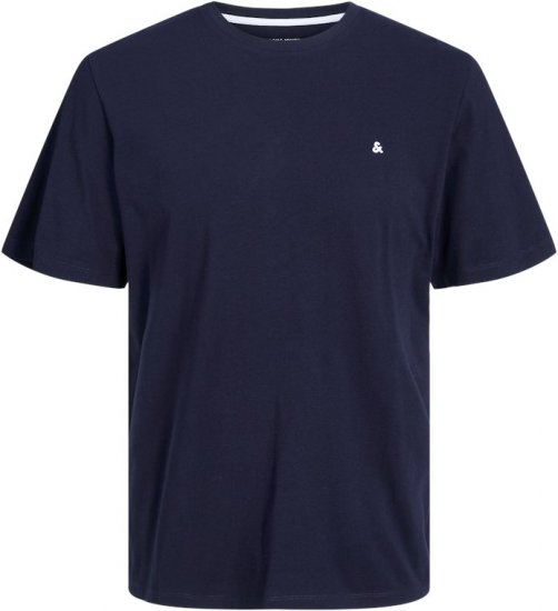 Jack & Jones PAULOS T-Shirt Navy Blazer - Μακό μπλουζάκια - Aνδρικά μπλουζεσ μεγάλα μεγέθη