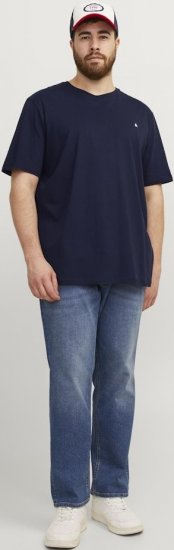 Jack & Jones PAULOS T-Shirt Navy Blazer - Μακό μπλουζάκια - Aνδρικά μπλουζεσ μεγάλα μεγέθη