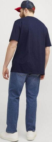 Jack & Jones PAULOS T-Shirt Navy Blazer - Μακό μπλουζάκια - Aνδρικά μπλουζεσ μεγάλα μεγέθη