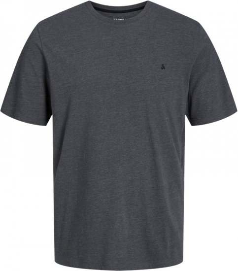 Jack & Jones PAULOS T-Shirt Dark Grey Melange - Μακό μπλουζάκια - Aνδρικά μπλουζεσ μεγάλα μεγέθη