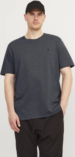 Jack & Jones PAULOS T-Shirt Dark Grey Melange - Μακό μπλουζάκια - Aνδρικά μπλουζεσ μεγάλα μεγέθη