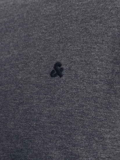 Jack & Jones PAULOS T-Shirt Dark Grey Melange - Μακό μπλουζάκια - Aνδρικά μπλουζεσ μεγάλα μεγέθη