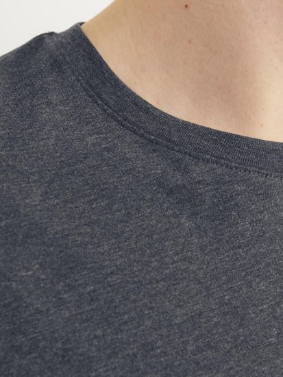 Jack & Jones PAULOS T-Shirt Dark Grey Melange - Μακό μπλουζάκια - Aνδρικά μπλουζεσ μεγάλα μεγέθη