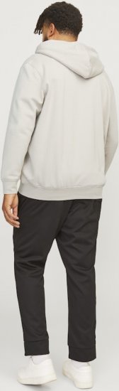 Jack & Jones ESTERBRO Zip Hoodie Light Grey - φούτερ/Φούτερ με κουκούλα - φούτερ/Φούτερ με κουκούλα ανδρικά μεγάλα μεγέθη 