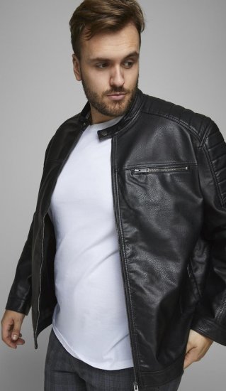 Jack & Jones ROCKY Jacket Black - Μπουφάν - Aνδρικά μπουφαν μεγάλα μεγέθη